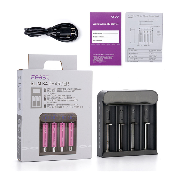 Efest - Slim K4 USB Charger