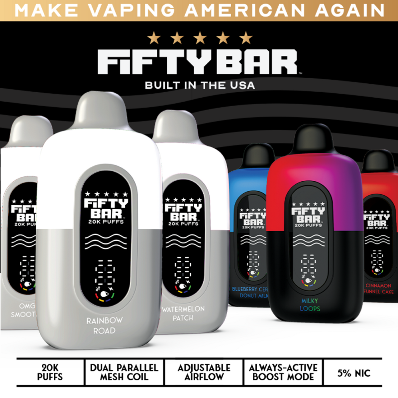 fifty bar 20k puffs las vegas