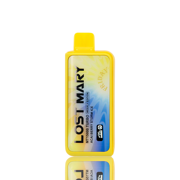 Lost Mary MT15K Turbo 15000 Puffs Disposable Vape features a 1000mAh battery, a 270 degree 3D curved screen, dual mesh coil and up to 35K puffs of 5% salt nic vape juice.