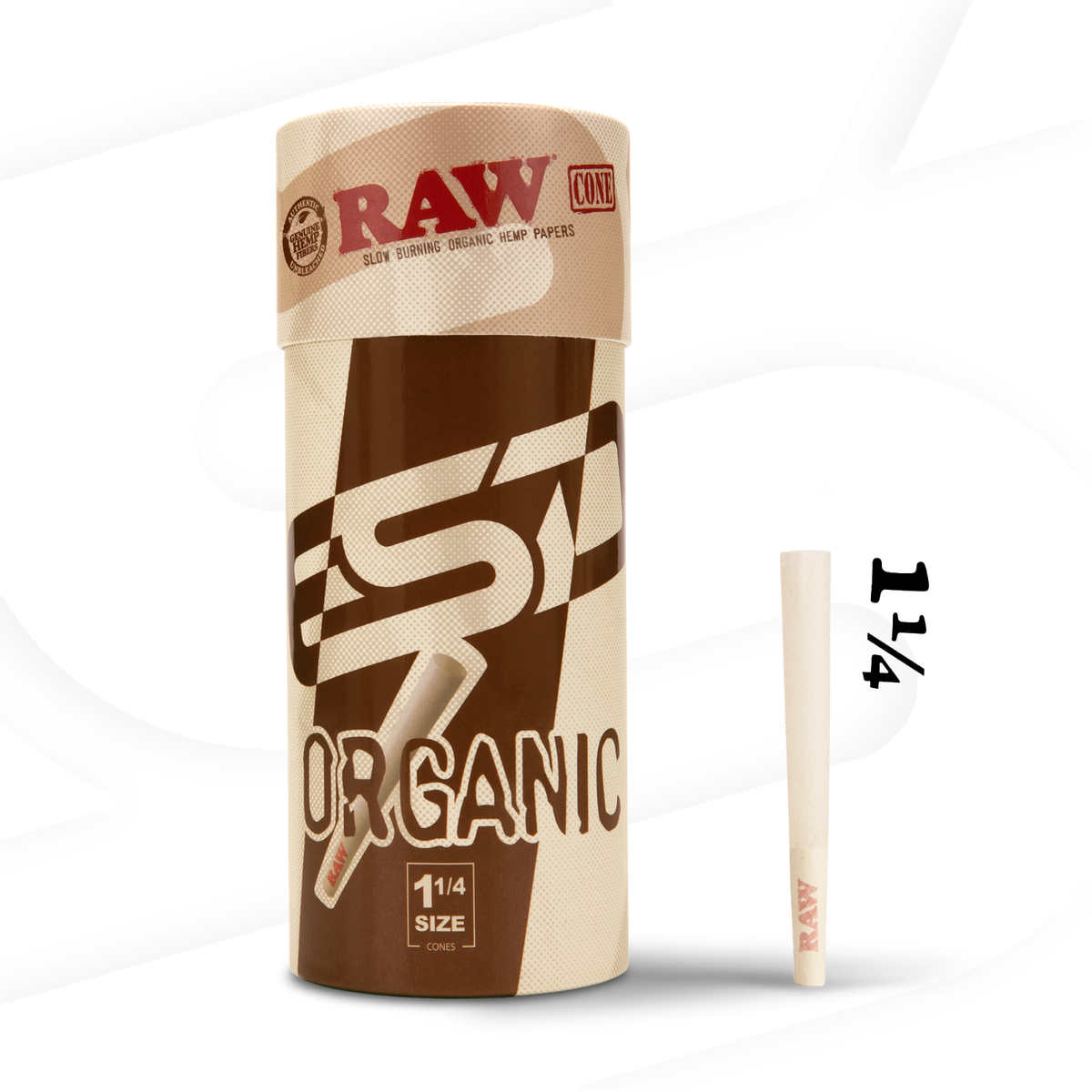 Raw - Slow Burning Rolling Paper / Organic Hemp 1¼ (50 per pack)
