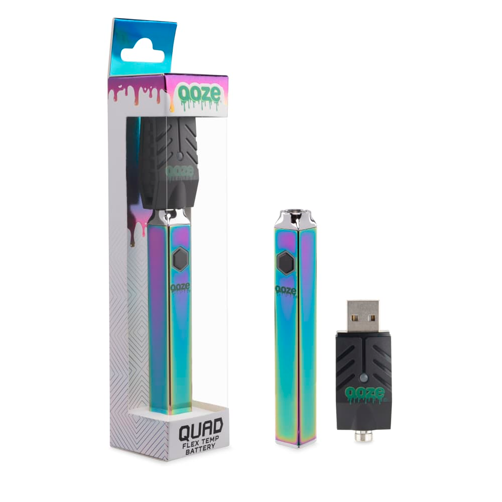 Ooze - Quad Flex Temp 510 Thread Cartridge Vaporizer Battery 500mAh